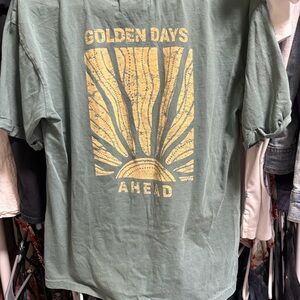 C&C California Green Tee with Gold Graphic